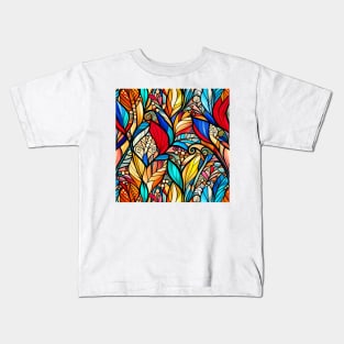 Stained Glass Beauty Kids T-Shirt